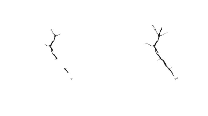 裂缝裂纹通道视频素材