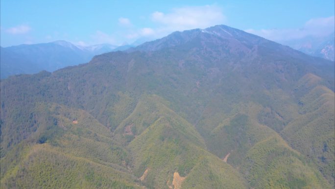 安徽省黄山风景区汤口镇大山风景视频素材航