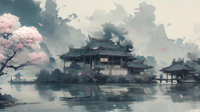 中国风水墨画背景3