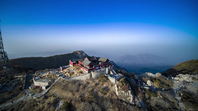 泰山风景区航拍