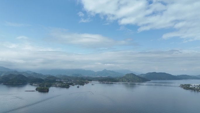 4K航拍浙江千岛湖风光