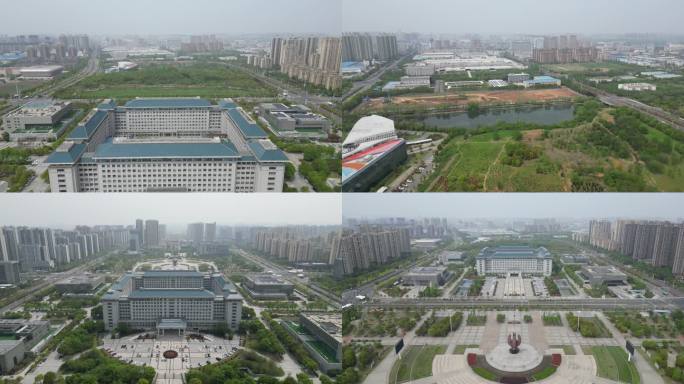 4K航拍安徽滁州政务中心