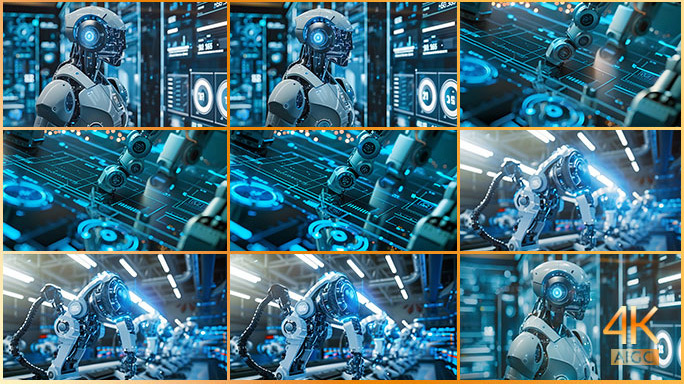 未来工业社会 机器人生产力人工智能机械臂