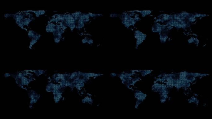 4K科技点状世界地图素材