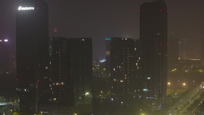台州腾达中心夜景航拍