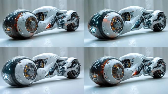 未来科技 科幻摩托车 科技机车