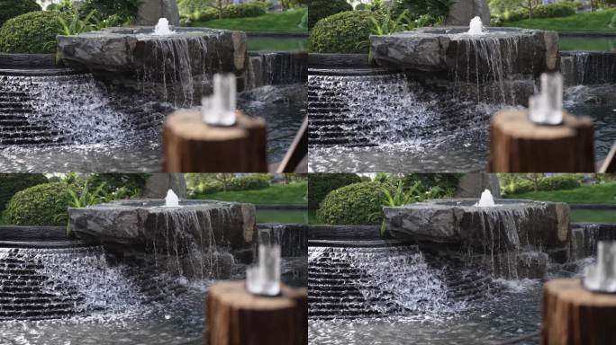 高档别墅住宅园林景观喷泉