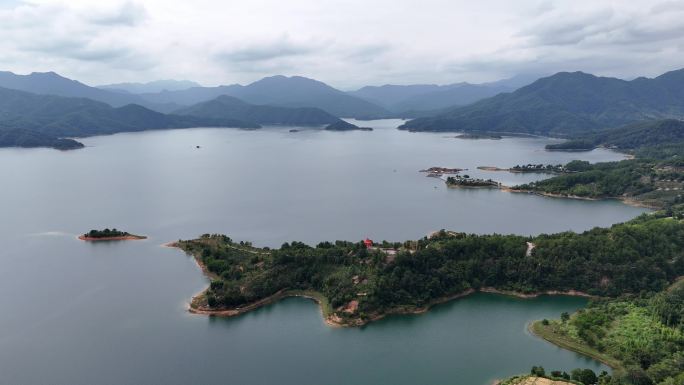 福建闽湖岛屿水库小岛湖泊八闽之心