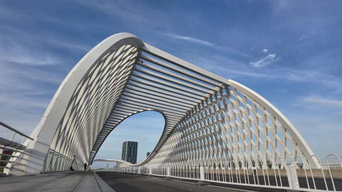 4K北京未来科学城大桥延时