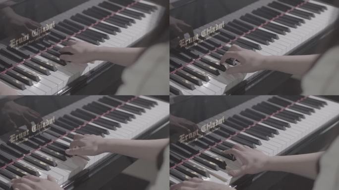 钢琴 演奏 灰度 高清 手指 1