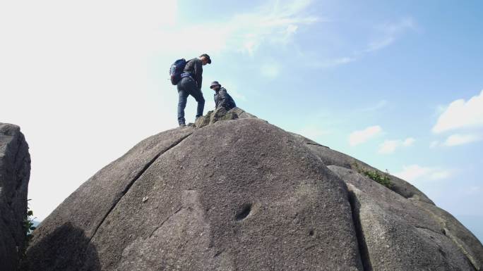 攀登登山岩石石头