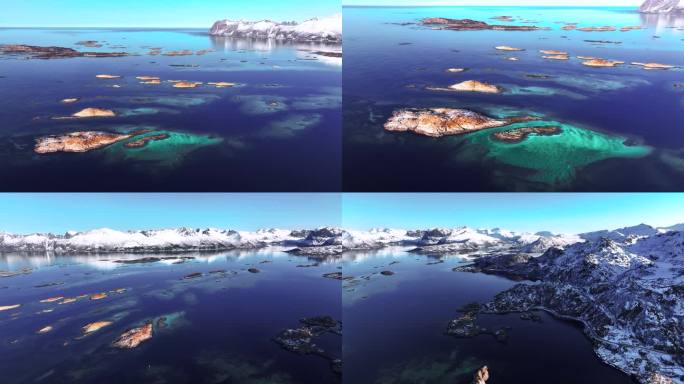 4K航拍挪威塞尼亚岛无限自然美景