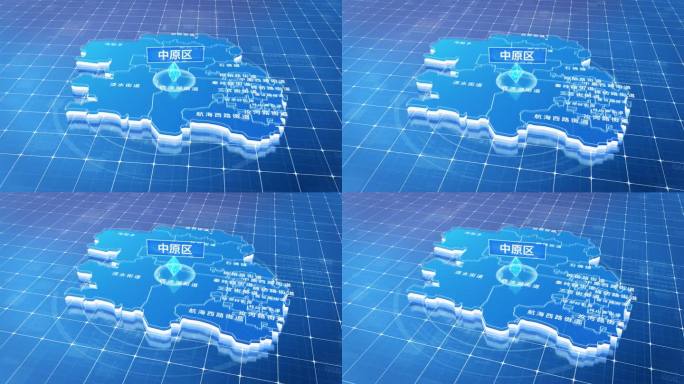 中原区蓝色三维科技区位地图