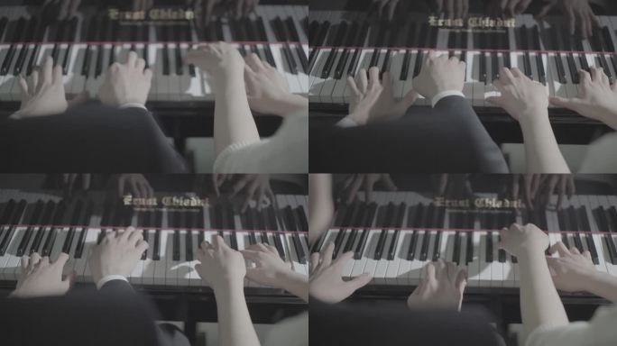 钢琴 演奏 灰度 高清 手指 14