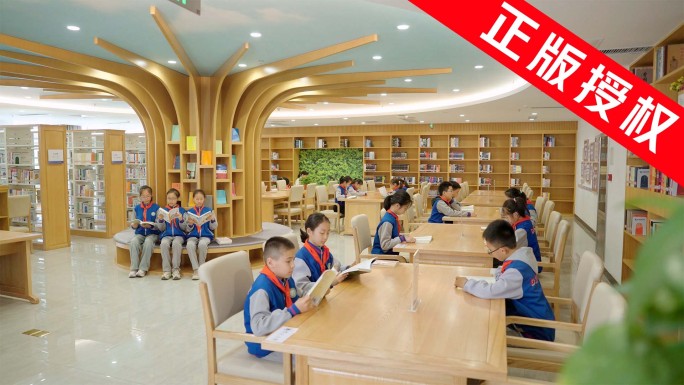 图书馆读书 小学教育 小学生阅读