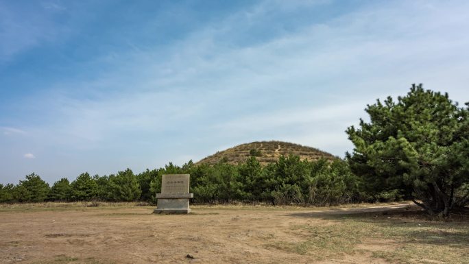 大同市新荣区方山永固陵春天延时