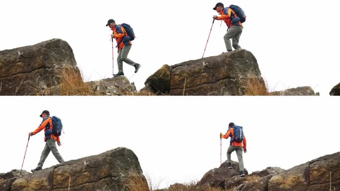 登山风景人物