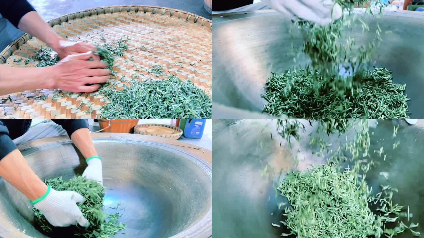 炒茶揉差制茶过程