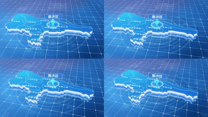 惠济区蓝色三维科技区位地图