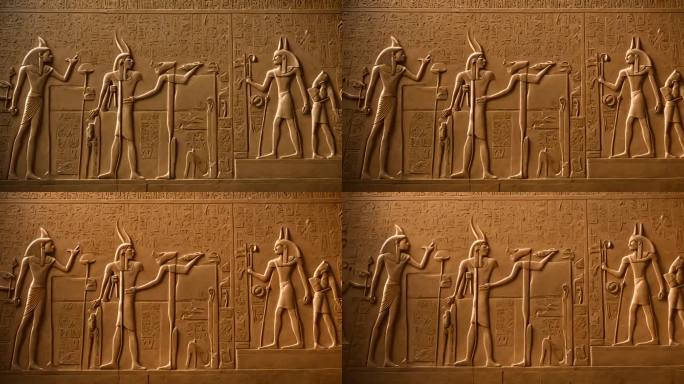 古埃及象形文字刻在石头上的艺术