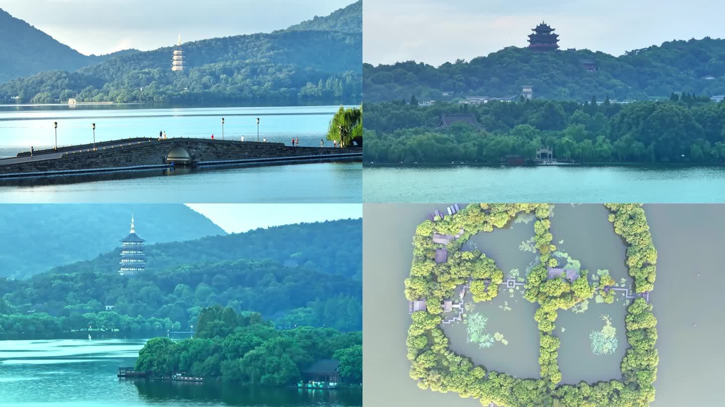 杭州市西湖风景区4k素材