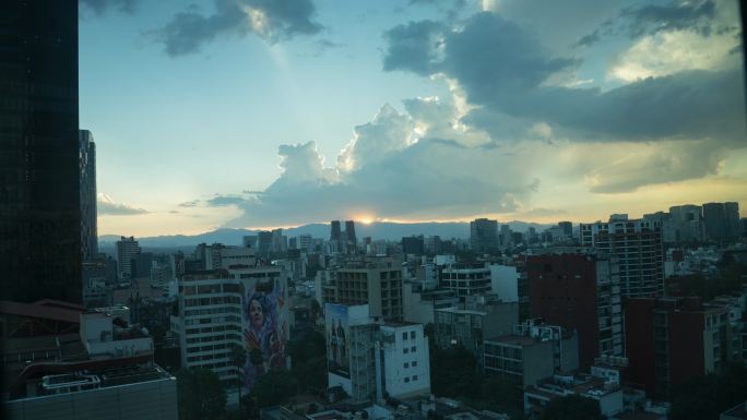 墨西哥 喜来登酒店日落外景延时