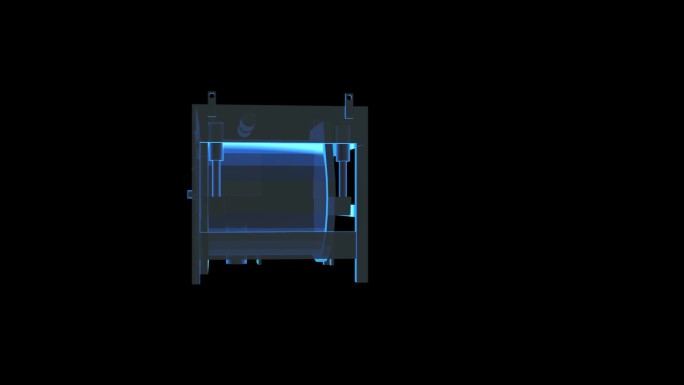 发动机全息蓝色科技通道素材