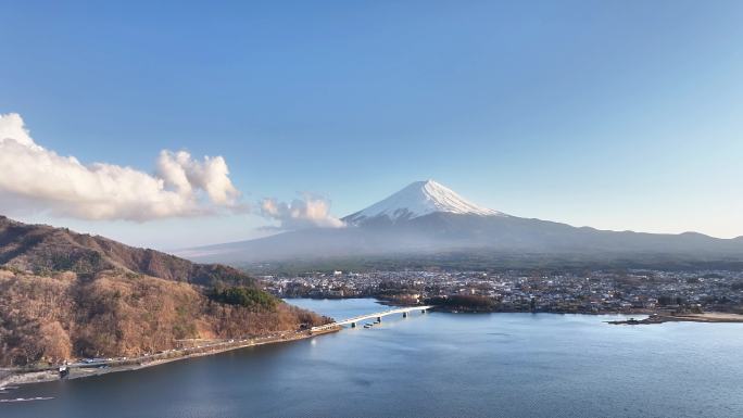 日本富士山河口湖高清延时摄影