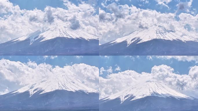 日本富士山河口湖高清延时摄影