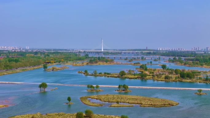 石家庄滹沱河湿地水系