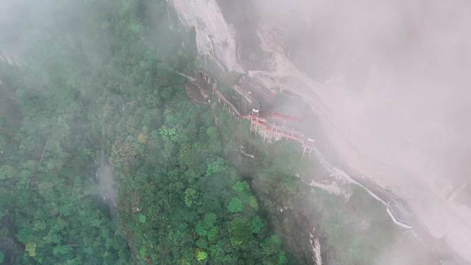 漳州灵通山景区云雾航拍