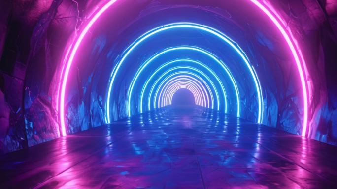 时空科技发光隧道