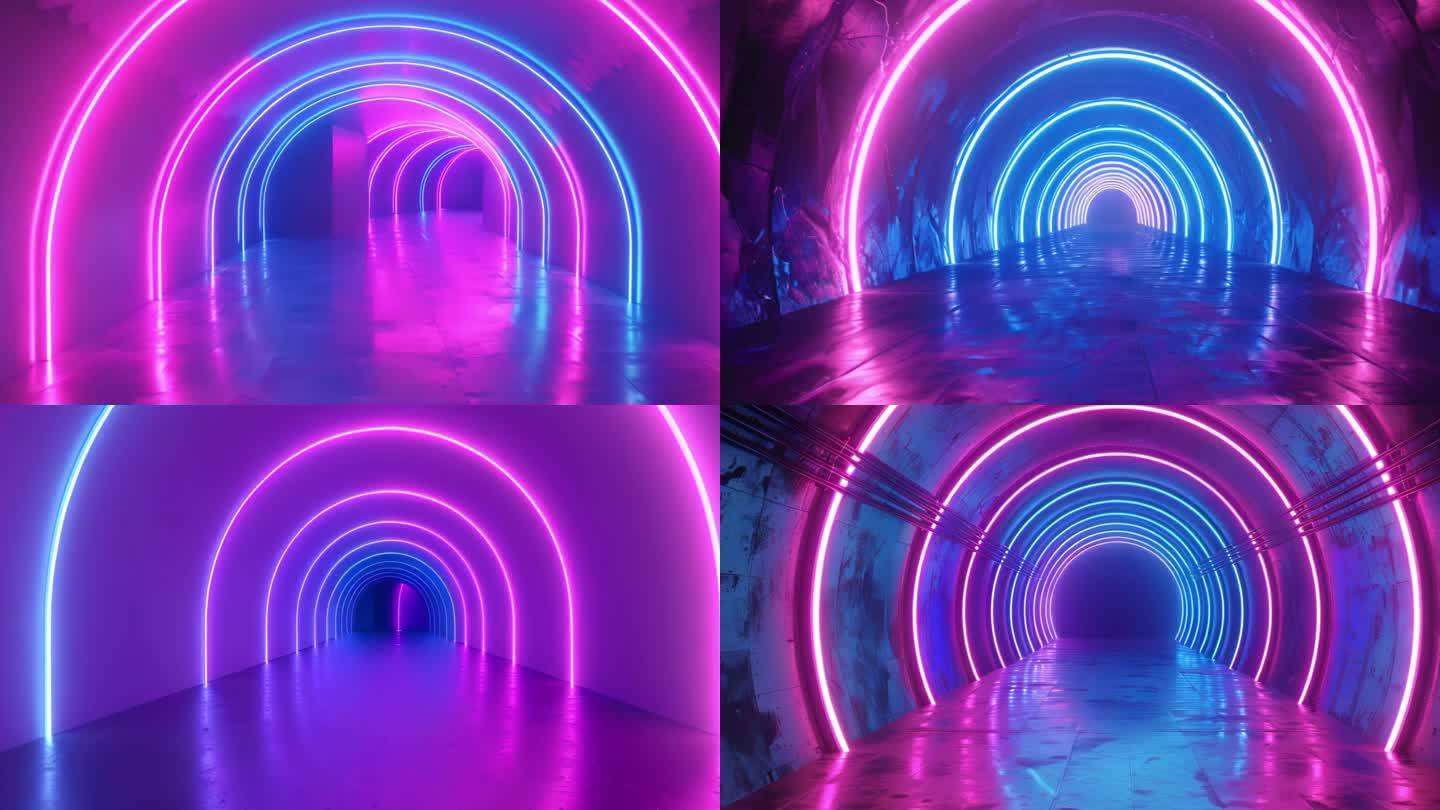 时空科技发光隧道
