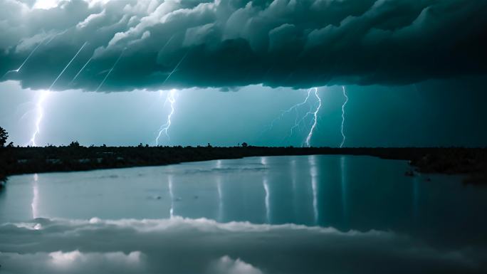 雷电闪电了