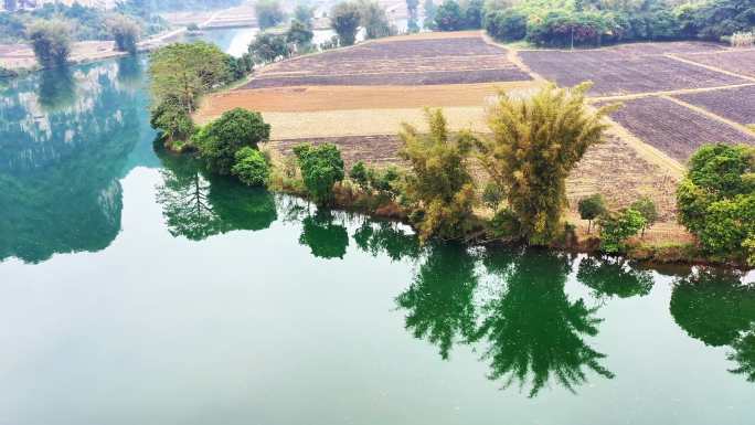 广西山水田园地质地貌风景