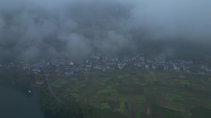 烟雨山水风景