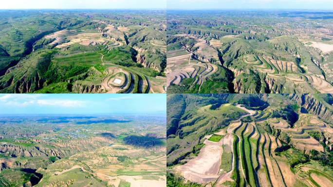 山西吕梁梯田5K素材
