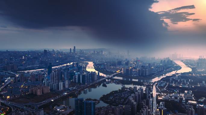 4k长沙马栏山暴雨强对流延时