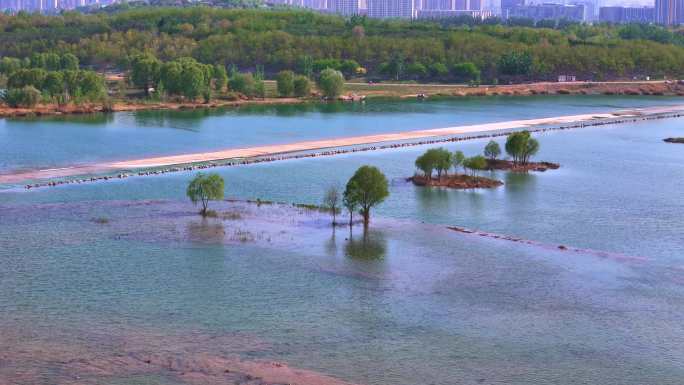 石家庄滹沱河湿地水系