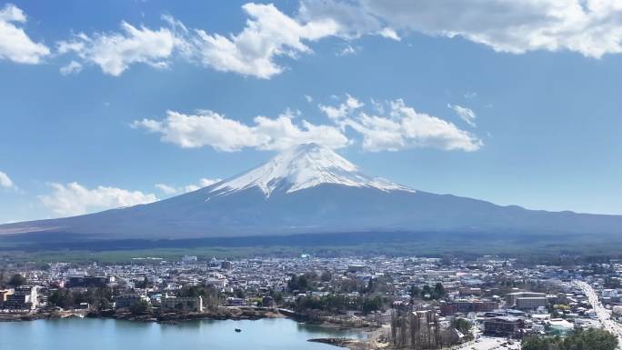 日本富士山河口湖高清延时摄影