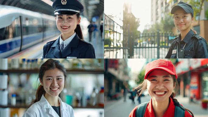 五四 各行业青年_笑脸合集
