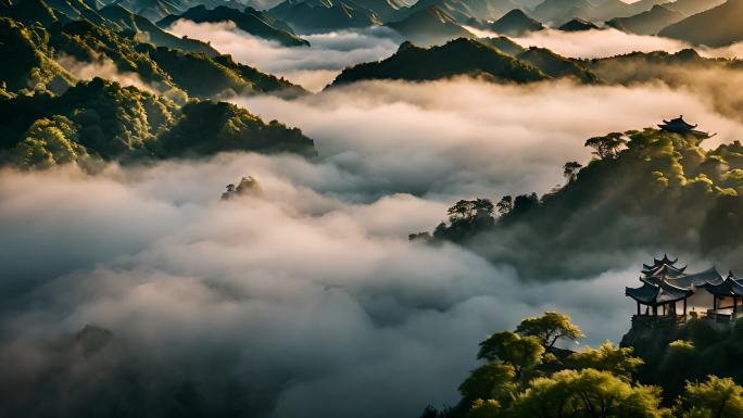 历史 古风 山水画 意境