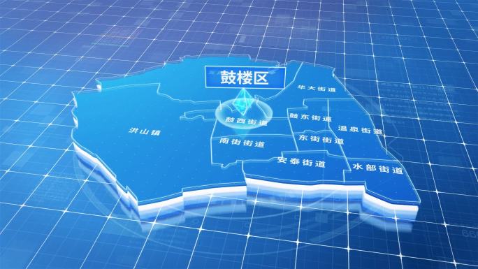 鼓楼区蓝色三维科技区位地图