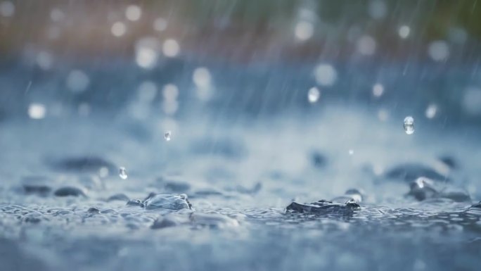 下雨雨滴雨水屋檐滴水雨景雨天大雨暴雨水珠