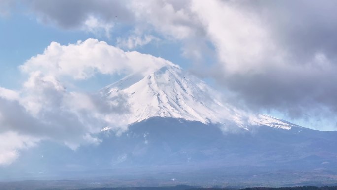 日本富士山河口湖高清延时摄影