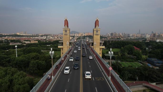 南京长江大桥航拍