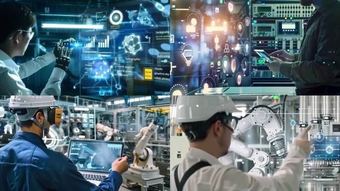 智慧工厂 工人 未来工程 自动化 科技