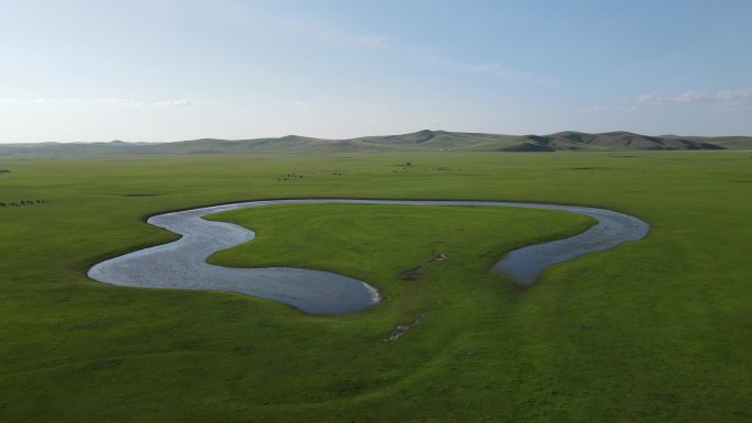 草原河流拍摄 旅游