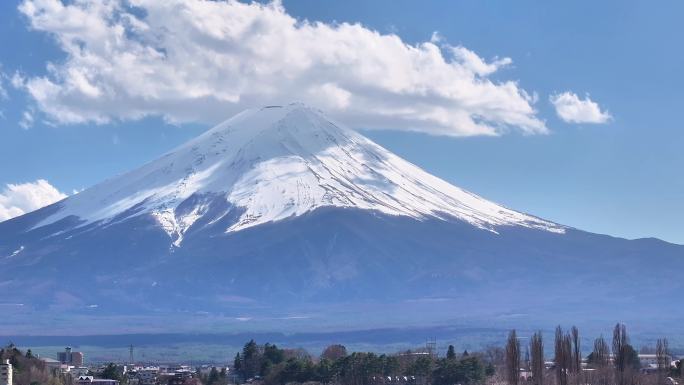 日本富士山河口湖高清延时摄影