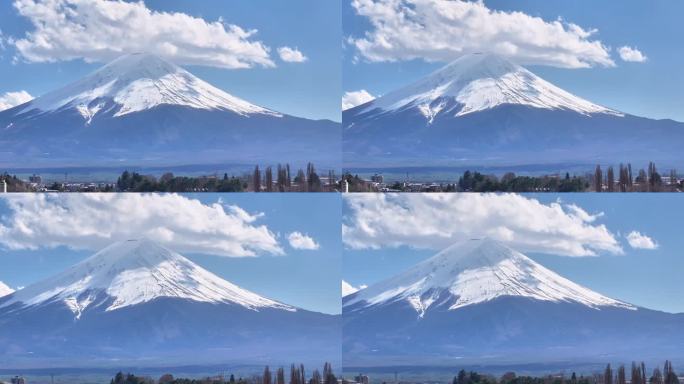 日本富士山河口湖高清延时摄影